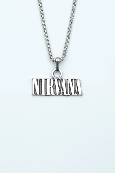 Nirvana Gümüş Kaplama Örme Zincir Kolye ürün görseli 1