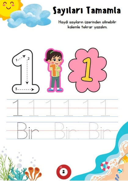 Adım Adım Matematik YAZ-SİL Kitabı - Resim 3