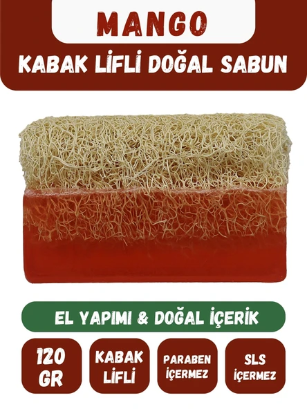 Kabak Lifli MANGO Özlü Doğal Sabun (120 Gr) - Bialife ürün görseli 1