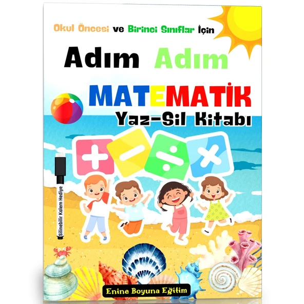 Adım Adım Matematik YAZ-SİL Kitabı ürün görseli 1
