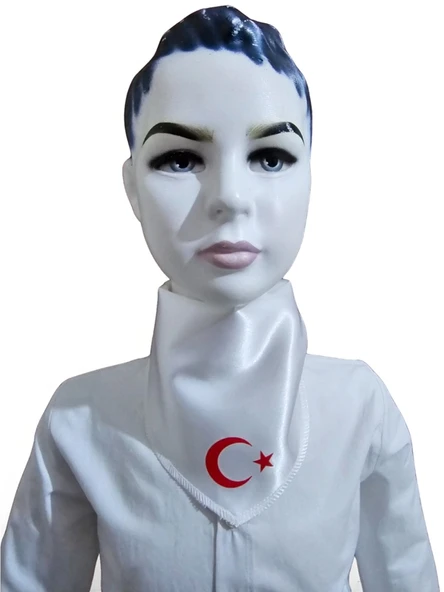 Ay Yıldızlı Fular - Resim 2