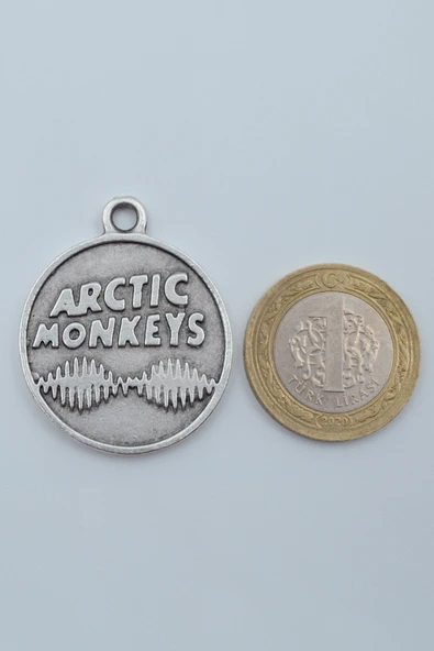 Arctic Monkeys Gümüş Kaplama Kolye Ucu - Resim 3