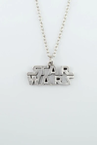 Star Wars Gümüş Kaplama Düz Zincir Kolye ürün görseli 1