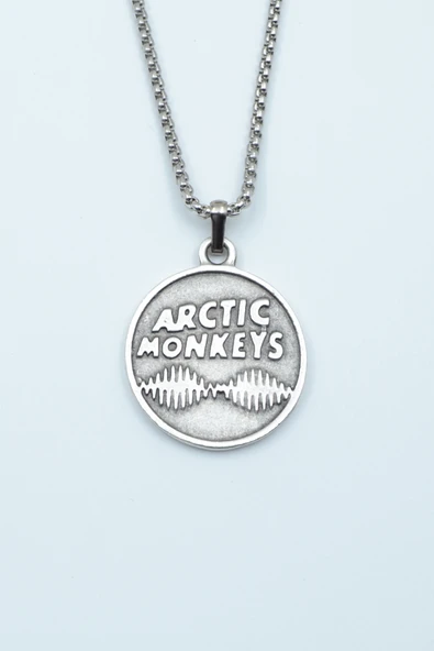 Arctic Monkeys Gümüş Kaplama Örme Zincir Kolye ürün görseli 1