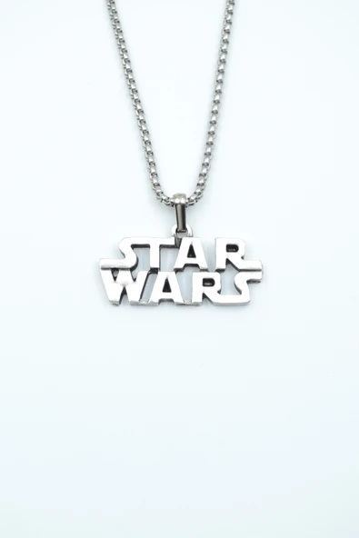 Star Wars Gümüş Kaplama Örme Zincir Kolye ürün görseli 1
