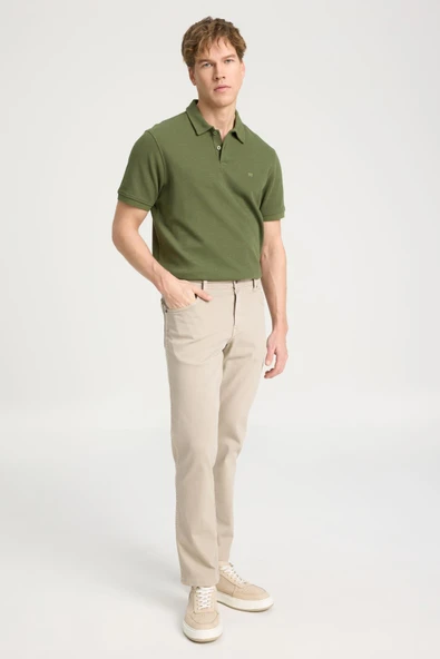 Texas Slim Pantolon Beige Beige 31 32 - Resim 3