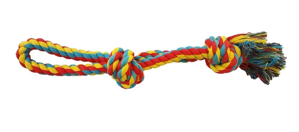 Düğümlü Renkli Diş İpi Köpek Oyuncağı 38 cm ürün görseli 1