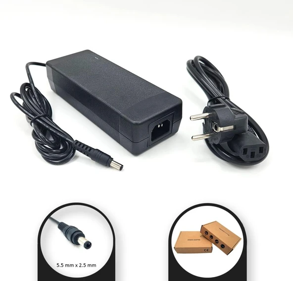 54V (1.5A, 1.66A, 1.7A) / 0.8A (0.80A) uyumlu Adaptör 5.5 x 2.5mm ürün görseli 1