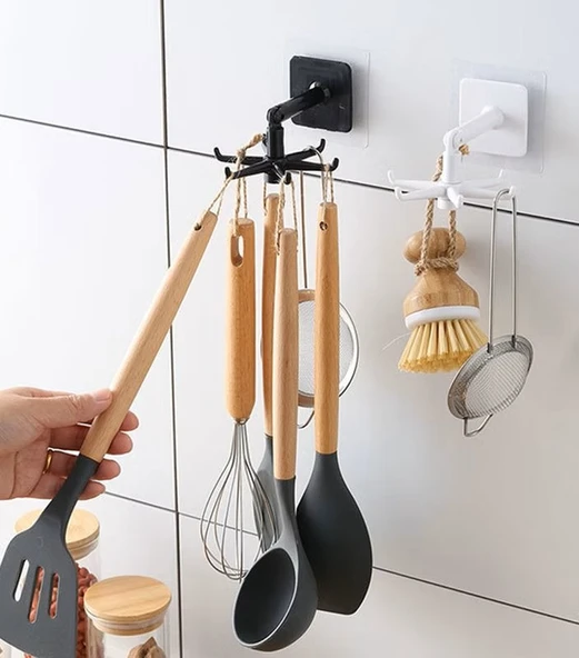 Brokoli Home 1 Adet Kendinden Yapışkanlı Güçlü 5li Askılık Çok Amaçlı Mutfak Duvar Banyo ürün görseli 1