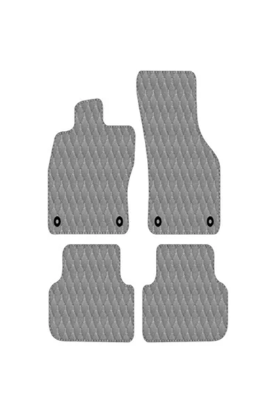 Ford Focus 3 2011-2014 Uyumlu Siyah Dikişli Siyah Deri Paspas ürün görseli 1