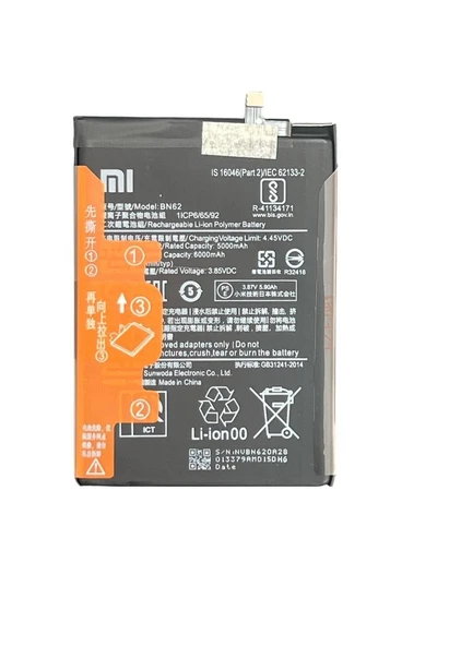 Xiaomi RedMi 9T Batarya RedMi BN62 Uyumlu Yedek Batarya Redmi Note 9 4G Poco M3 ürün görseli 1