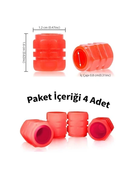 Fosforlu Sibop Kapağı-Kırmızı - Resim 3