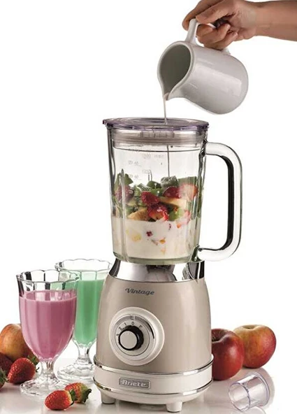 Ariete Vintage Bej 1000W Blender - Resim 4