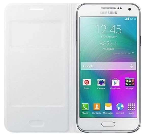 Samsung Galaxy E7 Flip Wallet Cüzdan Kılıf, Beyaz EF-WE700BWEGWW ürün görseli 1