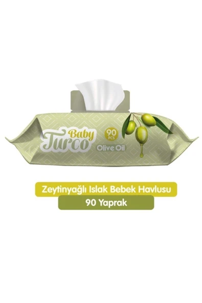 Baby Turco Turco Baby Islak Havlu 90'lı Zeytinyağlı ürün görseli 1