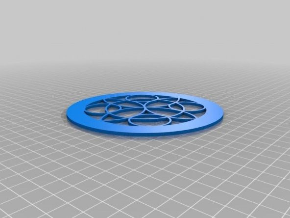 3D Renkli Çiçek Mandala Plastik Aparat - Resim 2