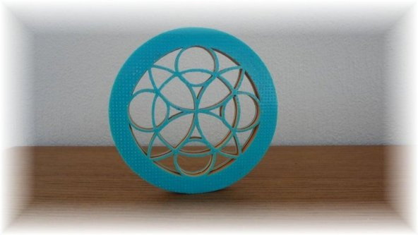 3D Renkli Çiçek Mandala Plastik Aparat - Resim 5