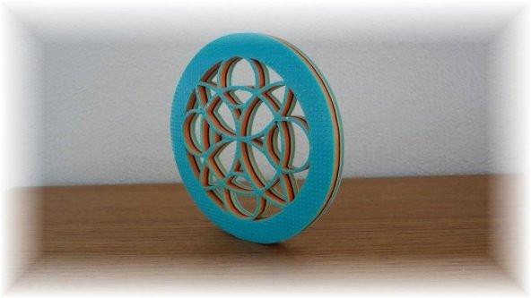 3D Renkli Çiçek Mandala Plastik Aparat - Resim 7