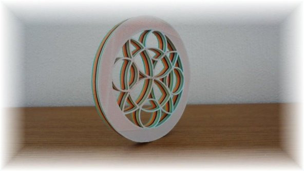 3D Renkli Çiçek Mandala Plastik Aparat - Resim 11