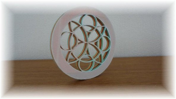 3D Renkli Çiçek Mandala Plastik Aparat - Resim 12