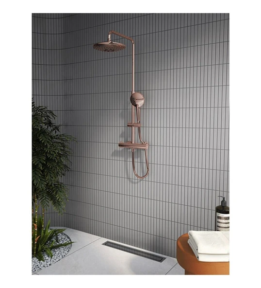 VitrA Aquaheat Bliss 240 A4720526 2f Termostatik Duş Sistemi, Bakır ürün görseli 1