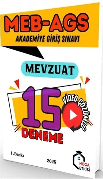 MEB AGS Mevzuat 15 Deneme Hoca Etkisi ürün görseli 1