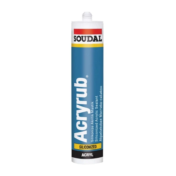 Soudal Silikonize Mastik Yapıştırıcı Altınmeşe Renk 500gr Duşakabin Pencere Derz Su Geçirmez Boyanır ürün görseli 1