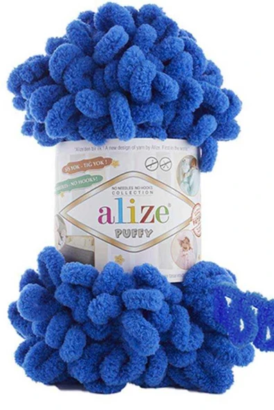 Alize  ALİZE PUFFY 100 GR TEKLİ 141 SAKS MAVİSİ ürün görseli 1