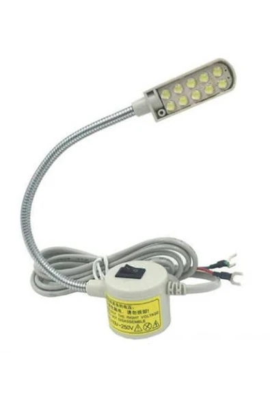 Spiral Dikiş Makinası Lambası Mıknatıslı 10 Ledli Beyaz Mekanik 2 Yıl ürün görseli 1