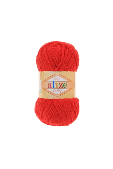Alize  5 Adet Alize Softy 56 Kırmızı ürün görseli 1