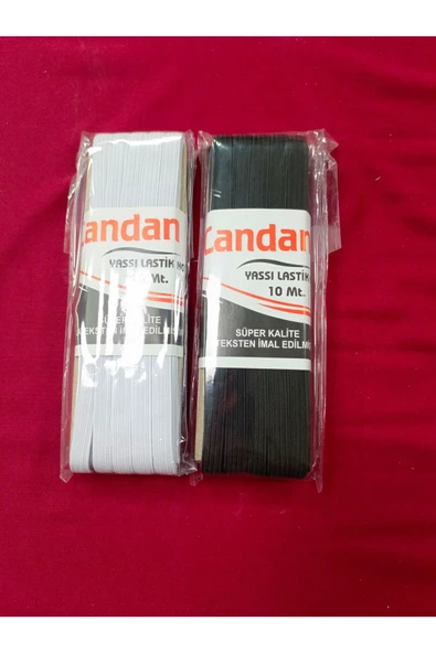 ÇORUM TERZİ LEVAZIMAT  1 cm lastik siyah-beyaz 2 paket 10 mt ürün görseli 1