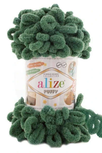 Alize  ALİZE PUFFY 100 GR TEKLİ 532 ÇAM YEŞİLİ ürün görseli 1