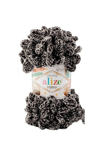 Alize  ALİZE PUFFY 100 GR. TEKLİ 799 PANDA LEOPAR ürün görseli 1