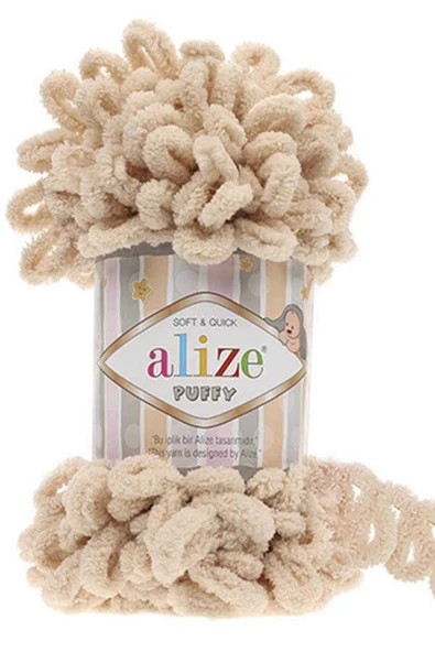 Alize  ALİZE PUFFY 100 GR TEKLİ 310 BAL KÖPÜĞÜ ürün görseli 1