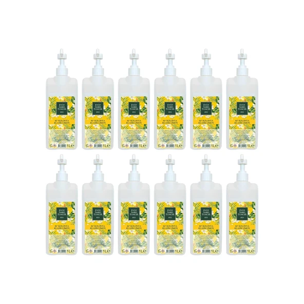 Eyüp Sabri Tuncer Klasik Limon Kolonyası Sprey Başlıklı 1 lt x 12 ürün görseli 1