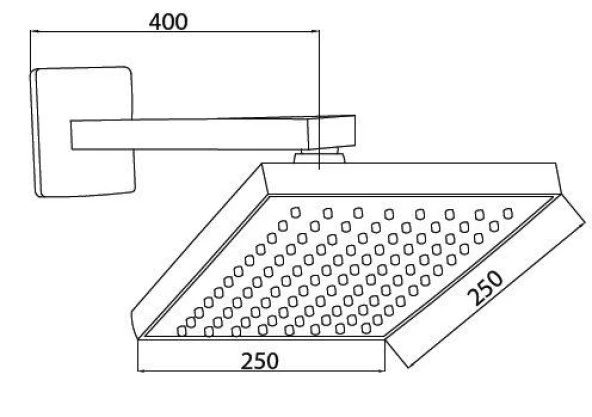 GPD Ankastre Duş Başlığı (250x250) ADS13 - Resim 2