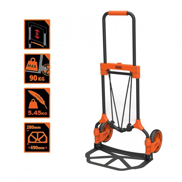 BLACK+DECKER BH202 90Kg Katlanır El Arabası - Resim 2