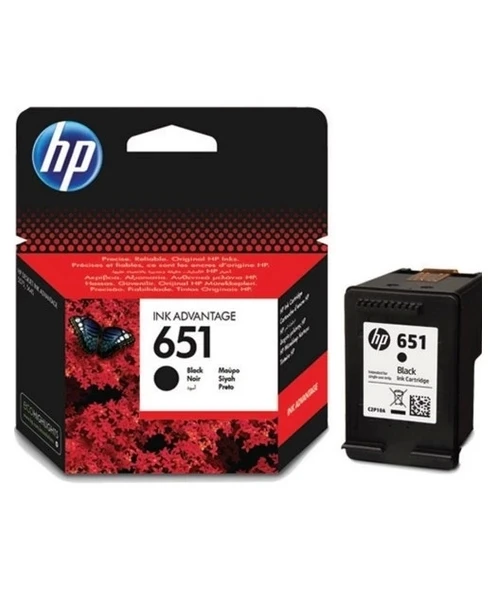 HP C2P10AE Black Mürekkep Kartuş (651) ürün görseli 1