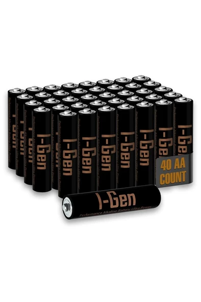 I-Gen A114 Ultra Alkalin AA Kalem Pil 40'lı Paket LR6 1.5V ürün görseli 1