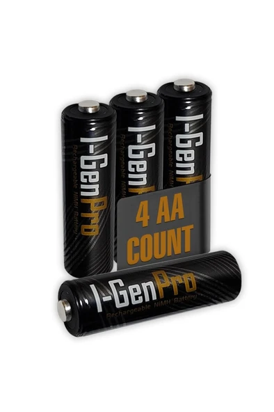I-Gen Pro P161 4 Adet AA 2950 mAh Şarj Edilebilir Kalem Pil 1.2V Ni-MH Şarjlı Pil ürün görseli 1