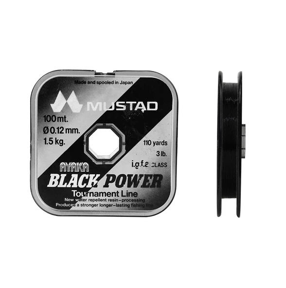 Mustad Ayaka Black Power Tournament L. 0,14mm 100m ürün görseli 1