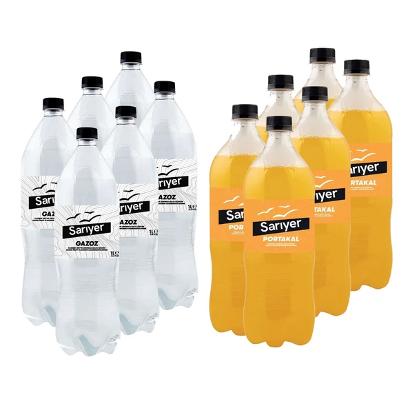 Sarıyer Gazoz+Portakal 1 lt 12 li Set ürün görseli 1