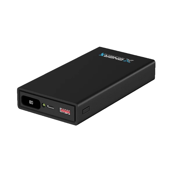 Enerx ENR-P20188DC 20.000 mAh 2.1A Dijital Göstergeli Powerbank Siyah ürün görseli 1