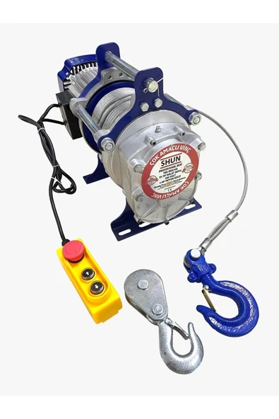 Shun 1500 Kg Profesyonel Vinç 380 Volt 30 Metre 3 Hp ürün görseli 1