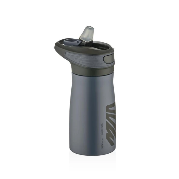 Shotay Mod Çelik Termos Matara 470Ml Siyah - Resim 2