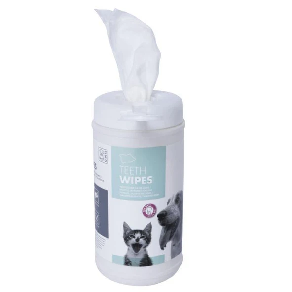 M-Pets Kedi/Köpek Diş Temizleme Mendili 40lı ürün görseli 1