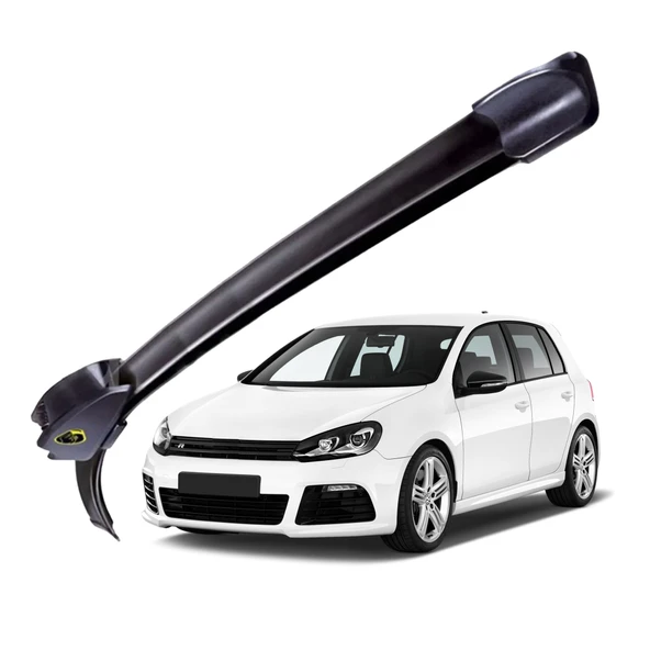 Mega Oto Market RBW Otomobil Sileceği Muz Silecek Takımı 24/19 inch 60/48 cm Skoda Yeti - Volkswagen Golf 5 ile uyumlu ürün görseli 1
