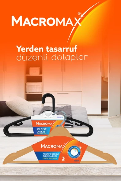 Macromax Kristal Elbise Askısı 5'li - Resim 2
