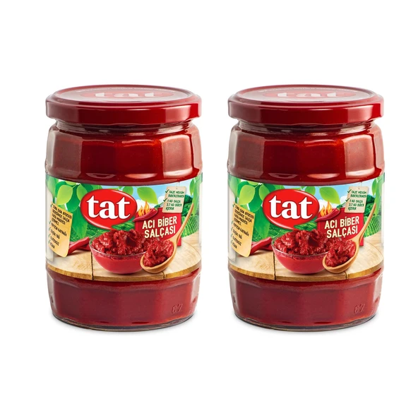Tat Acı Biber Salçası 550 gr Cam x 2 Adet ürün görseli 1