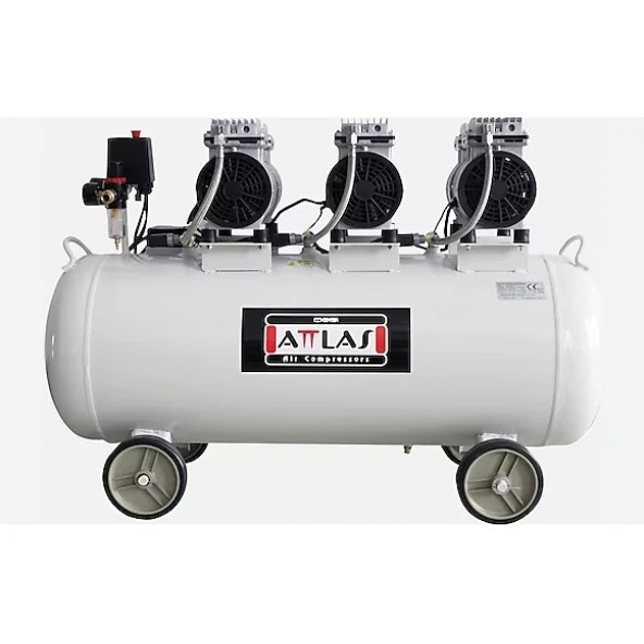 Attlas SC 30100 Monofaze Sessiz Kompresör 100 Lt 3.0 Hp. ürün görseli 1